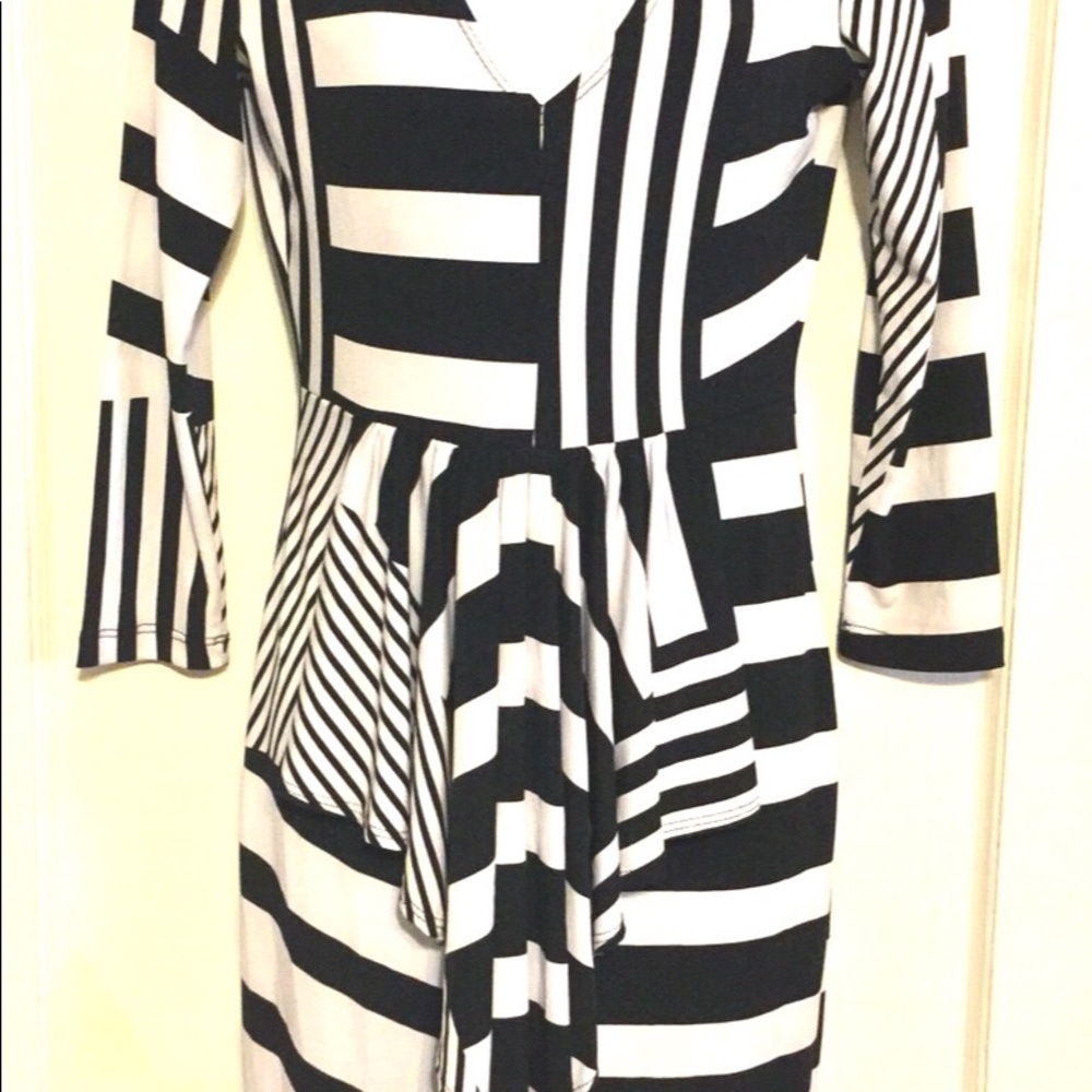 Sexy Black and White Dress